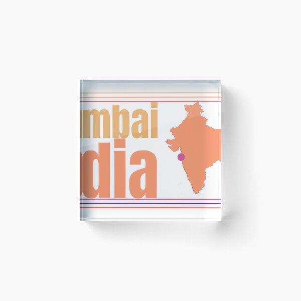 Item preview, Mumbai India City Marked On Country Map designed and sold by TheIconSmith.