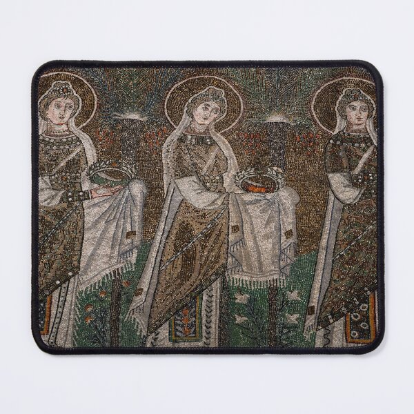 Item preview, Procession of female Christian Saints in Ravenna mosaic designed and sold by TerryKerrImages.