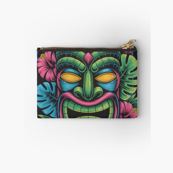 Item preview, Neon Tiki Bar Wall Art – Retro Glow Tropical Totem Maximalist Hawaiian Cocktail Decor designed and sold by Tamas Das.