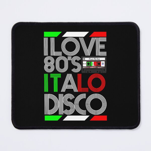 Item preview, I Love 80' Italo Disco Black designed and sold by Graphroad.