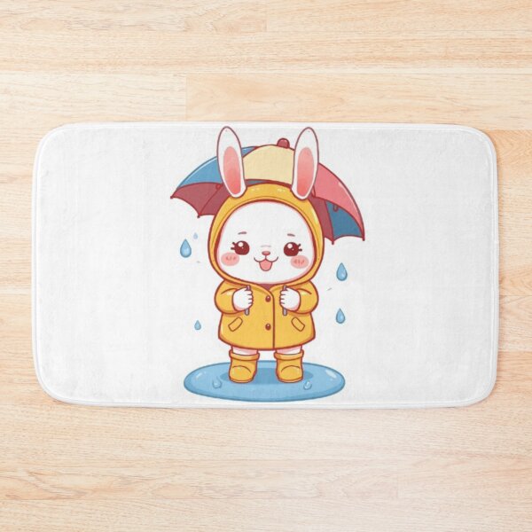 Item preview, Kawaii Rain Bunny Sticker | Cute Chibi Rabbit Gift designed and sold by Stylestickers55.