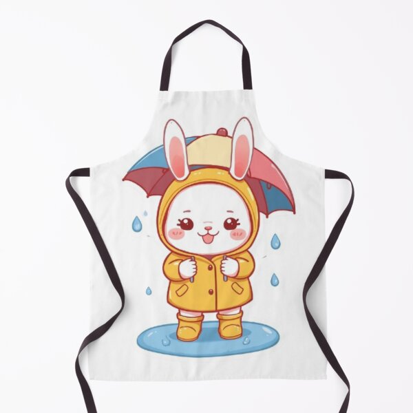 Item preview, Kawaii Rain Bunny Sticker | Cute Chibi Rabbit Gift designed and sold by Stylestickers55.