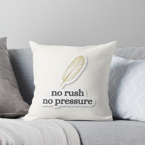 Item preview, No Rush No Pressure – Minimalist Sun Quote Design designed and sold by CosmicQuietLab.