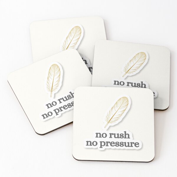 Item preview, No Rush No Pressure – Minimalist Sun Quote Design designed and sold by CosmicQuietStudio.