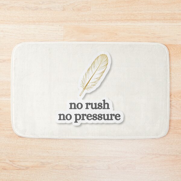 Item preview, No Rush No Pressure – Minimalist Sun Quote Design designed and sold by CosmicQuietLab.
