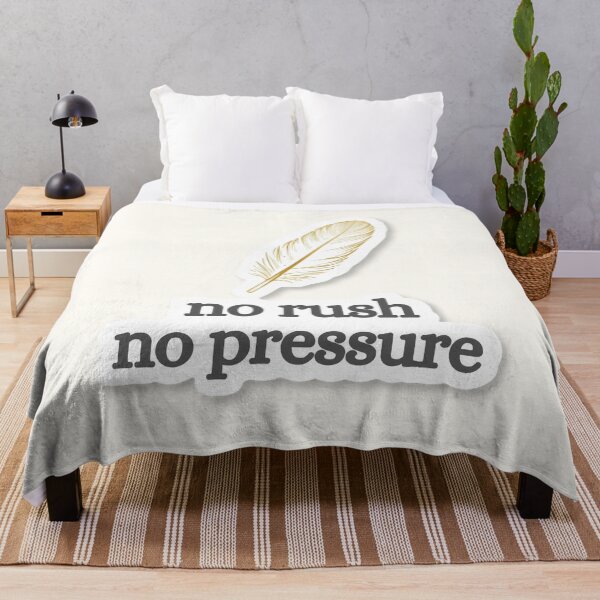 Item preview, No Rush No Pressure – Minimalist Sun Quote Design designed and sold by CosmicQuietLab.