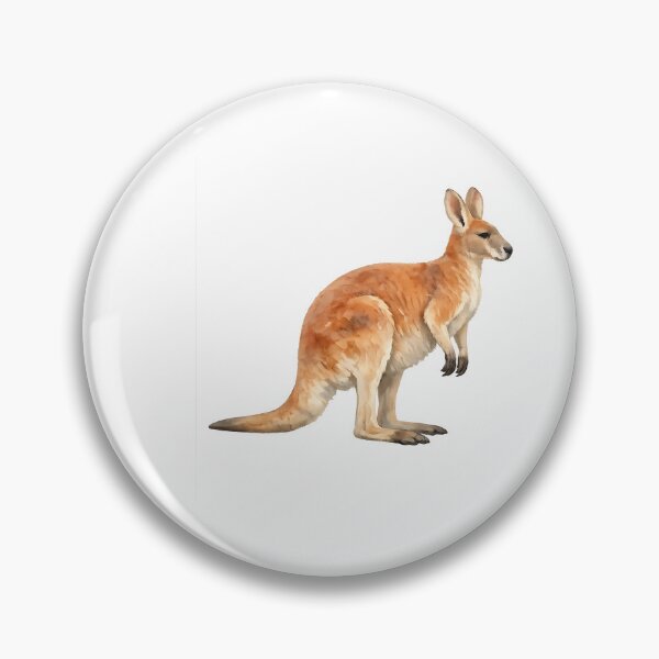 Item preview, Red Kangaroo — Watercolour Painting designed and sold by Jaruart.