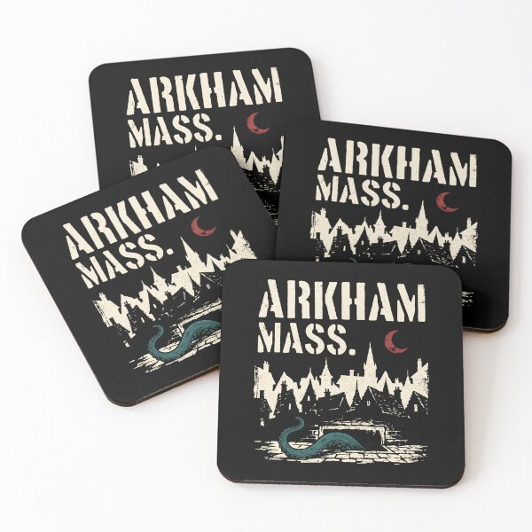 Item preview, Arkham Mass Ciudad Histórica Silueta Monstruo Cthulhu Tentáculo designed and sold by Fenay Designs.