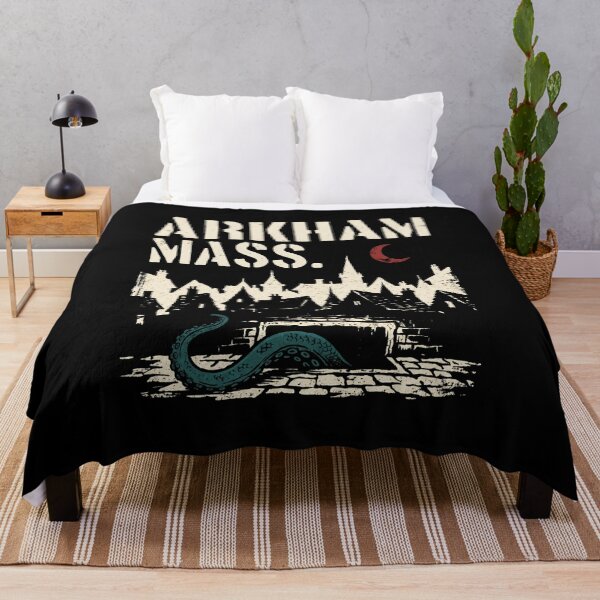 Aperçu de l'œuvre Arkham Mass Ville Historique Silhouette Cthulhu Monstre Tentacule créée et vendue par Fenay Designs.