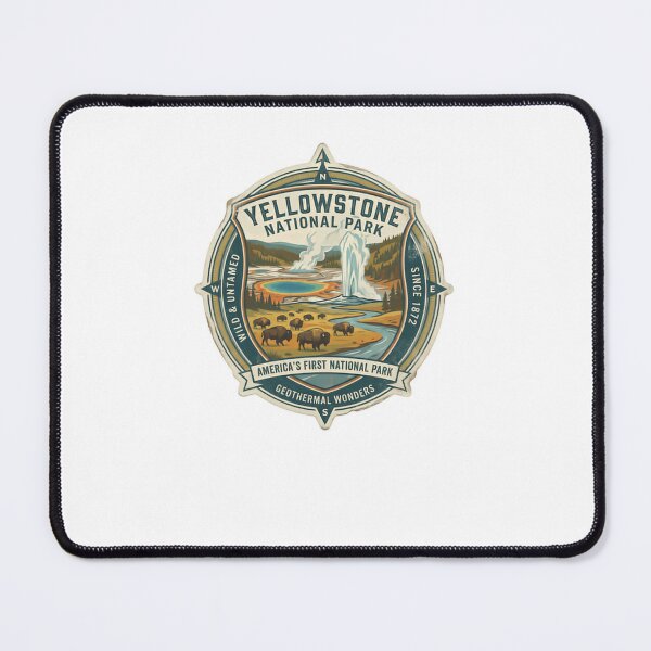 Item preview, Yellowstone National Park Wild Untamed Since 1872 America's First National Park Geothermal Wonders Travel Outdoors Hiking designed and sold by Simsimah26Parks.