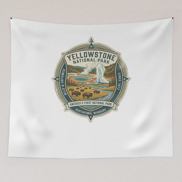 Item preview, Yellowstone National Park Wild Untamed Since 1872 America's First National Park Geothermal Wonders Travel Outdoors Hiking designed and sold by Simsimah26Parks.