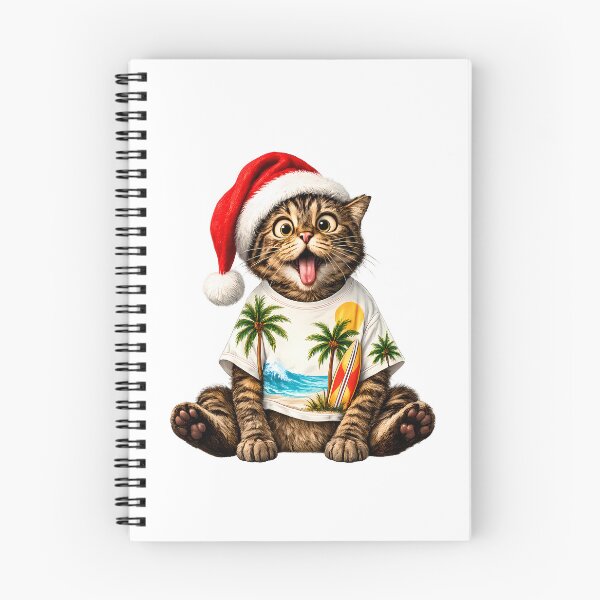 Item preview, Christmas in July , Cat with Tropical Cocktail | Cute Festive Summer Kitty designed and sold by GGAUL.