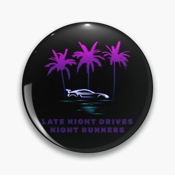 Item preview, Late Night Drive Night Runners Synthwave Tuning Neon Sports Car designed and sold by Frafri92.