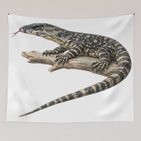 Item preview, Lace Monitor Goanna — Watercolour Illustration designed and sold by Jaruart.