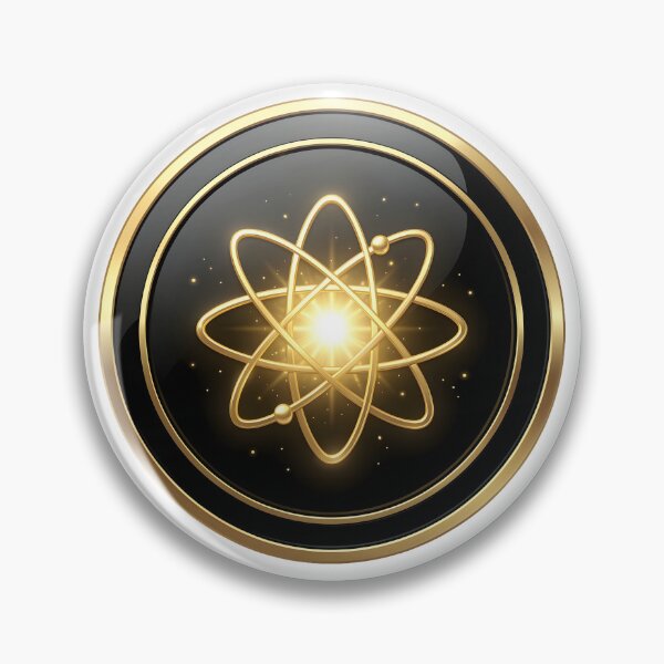 Item preview, Golden Atomic Energy | Luxury Science Symbol designed and sold by simaso.
