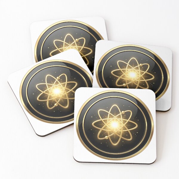 Item preview, Golden Atomic Energy | Luxury Science Symbol designed and sold by simaso.