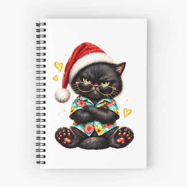 Item preview,  Christmas in July , Cat with Tropical Cocktail | Cute Festive Summer Kitty designed and sold by GGAUL.