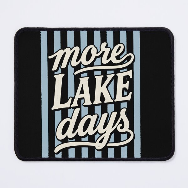 Item preview, Striped More Lake Days Summer Boat Water Vacation Art designed and sold by VGAfanatic.