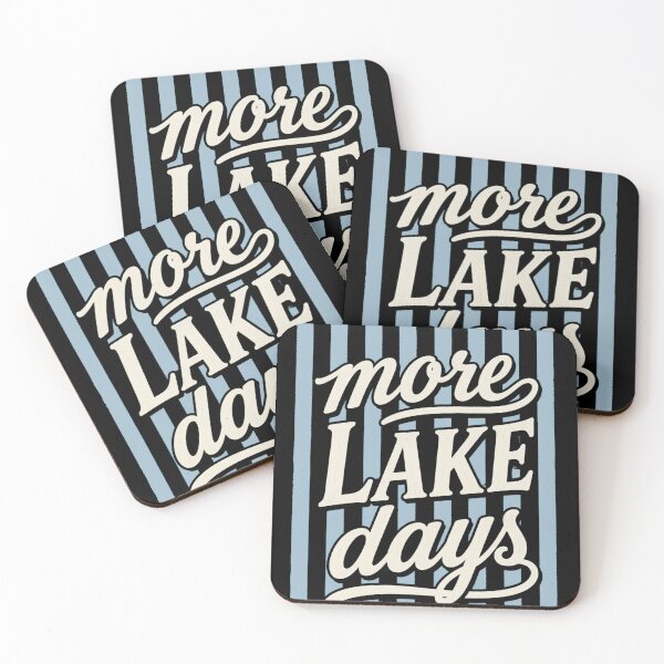 Item preview, Striped More Lake Days Summer Boat Water Vacation Art designed and sold by VGAfanatic.