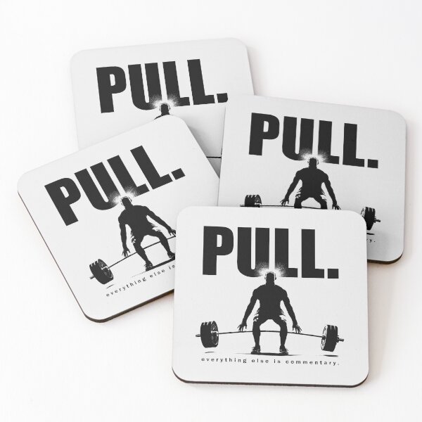 Item preview, Pull Everything Else Is Commentary - Deadlift Silhouette designed and sold by Enea Kelo.
