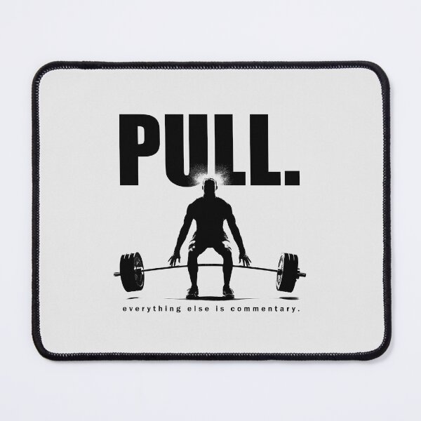 Item preview, Pull Everything Else Is Commentary - Deadlift Silhouette designed and sold by Enea Kelo.
