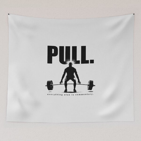 Item preview, Pull Everything Else Is Commentary - Deadlift Silhouette designed and sold by Enea Kelo.