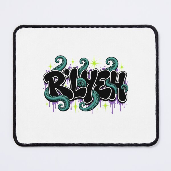 Item preview, Rlyeh Streetwear Y2K Bubble Graffiti Cthulhu Tentacles Graphic designed and sold by Fenay Designs.