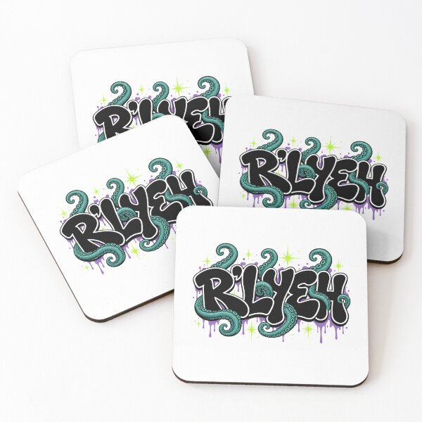 Item preview, Rlyeh Streetwear Y2K Bubble Graffiti Cthulhu Tentacles Graphic designed and sold by Fenay Designs.