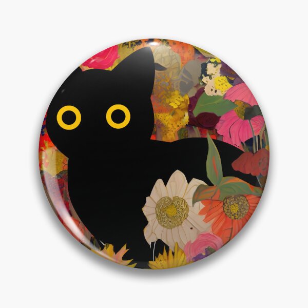 Item preview, Klimt Style Garden Cat | Black Cat Klimt  designed and sold by PurrfectHome.