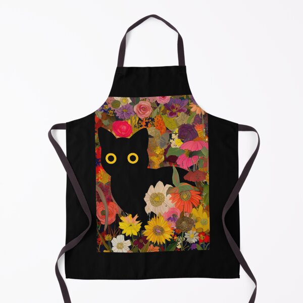 Item preview, Klimt Style Garden Cat | Black Cat Klimt designed and sold by PurrfectHome.