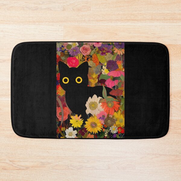 Item preview, Klimt Style Garden Cat | Black Cat Klimt  designed and sold by PurrfectHome.