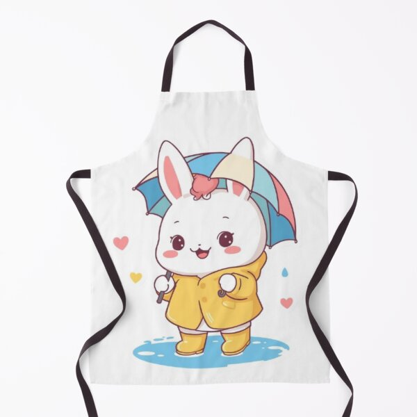 Item preview, Cute Bunny in Rain | Kawaii Rabbit Sticker designed and sold by Stylestickers55.
