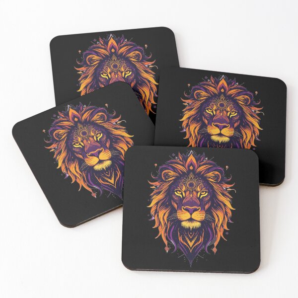 Item preview, Mystic Lion | Sacred Geometry Fantasy Lion Illustration designed and sold by AvalonMoss.