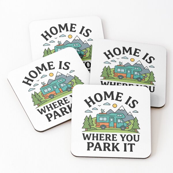 Item preview, Home Is Where You Park It – Funny Campervan Gift Van Life Road Trip Quote designed and sold by Sekla-Studio.