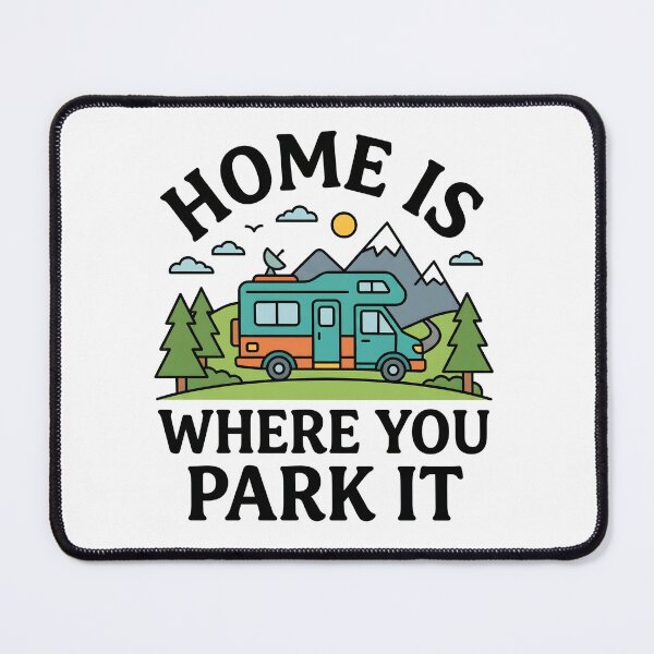 Item preview, Home Is Where You Park It – Funny Campervan Gift Van Life Road Trip Quote designed and sold by Sekla-Studio.