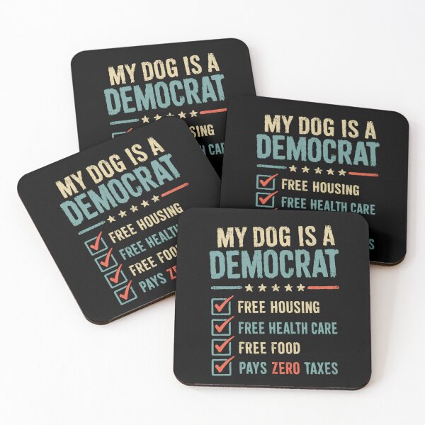 Item preview, My Dog Is A Democrat Funny Political Humor Liberal Dog Owner designed and sold by RetroMini2026.