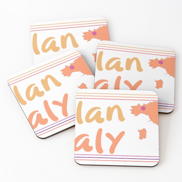 Item preview, Milán, Italia, ciudad marcada en el mapa del país. designed and sold by TheIconSmith.
