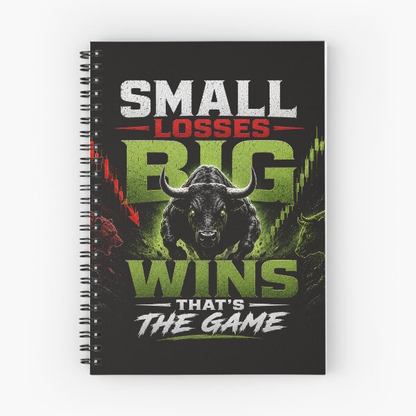 Item preview, Small Losses Big Wins Trading Bull designed and sold by PipForgeStudio .
