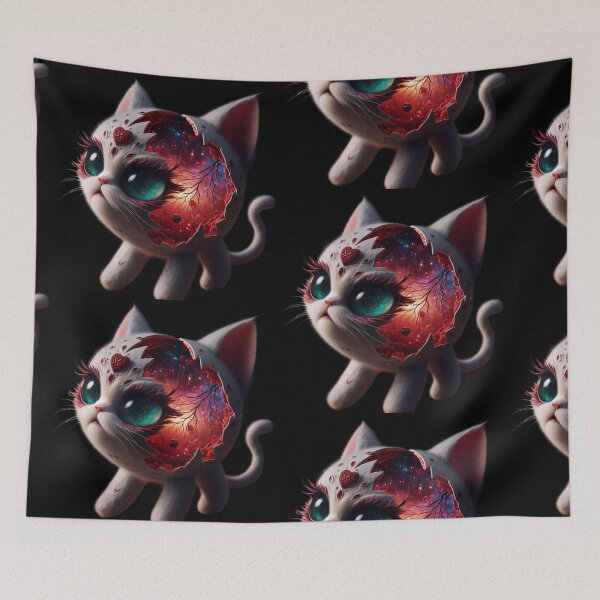 Item preview, Cracked Shell Subconscious – Big Eyed Galaxy Kitten designed and sold by LujziWorld.