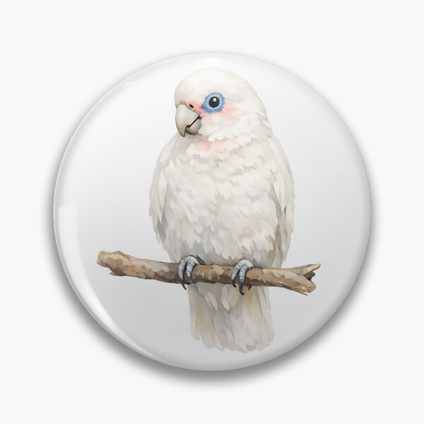 Item preview, Little Corella — Watercolour Bird Art designed and sold by Jaruart.