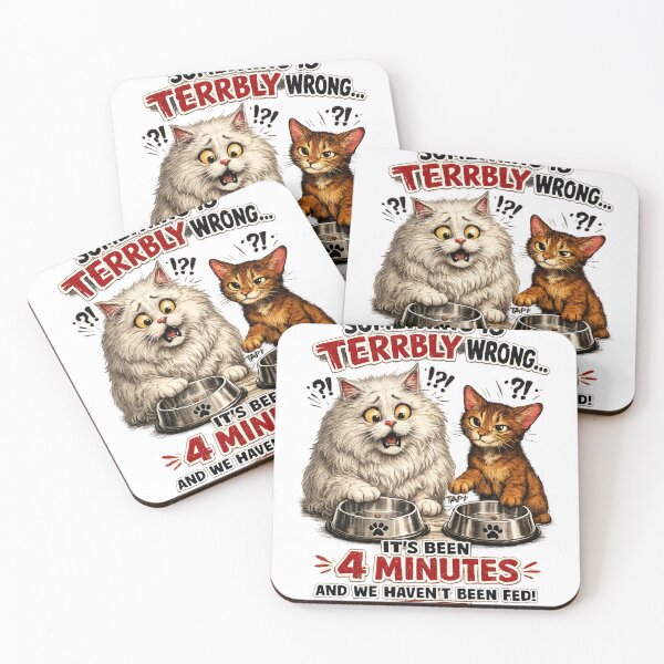 Item preview, Hungry Cats Funny Illustration designed and sold by Tito&FlokiCo.