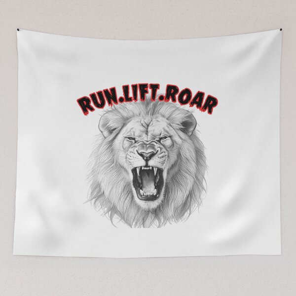 Item preview, Run Lift Roar Lion Motivation designed and sold by Snedsdigital.