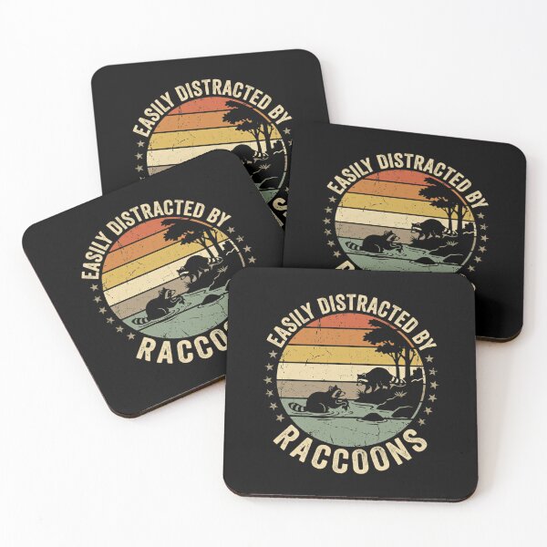 Item preview, Easily Distracted By Raccoons Animal Lover Wildlife Fan designed and sold by RetroMini2026.