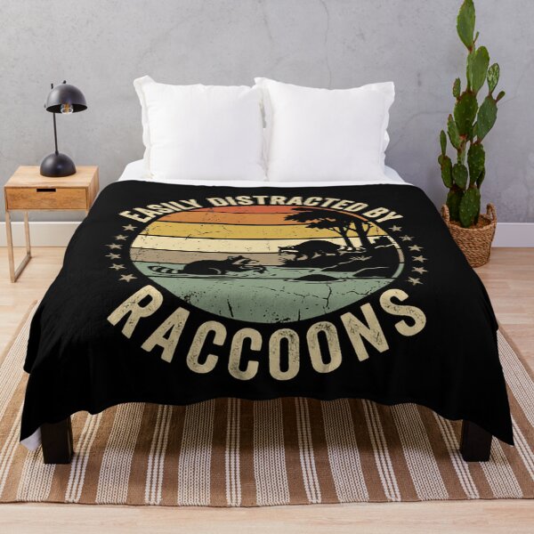 Item preview, Easily Distracted By Raccoons Animal Lover Wildlife Fan designed and sold by RetroMini2026.