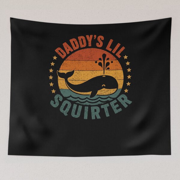 Item preview, Daddy's Lil Squirter New Dad Fatherhood Whale designed and sold by RetroMini2026.