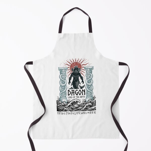 Artikelvorschau, Dagon, Herr des Abgrunds, Vintage-Mythos-Säulengravur entworfen und verkauft von Fenay Designs.
