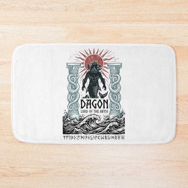 Item preview, Dagon Lord of the Abyss Vintage Mythos Pillar Engraving designed and sold by Fenay Designs.