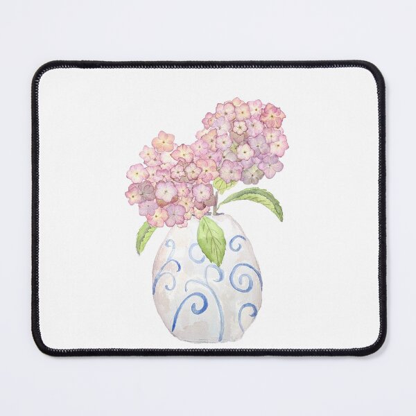 Item preview, pink hydrangeas in pot designed and sold by ColorandColor.