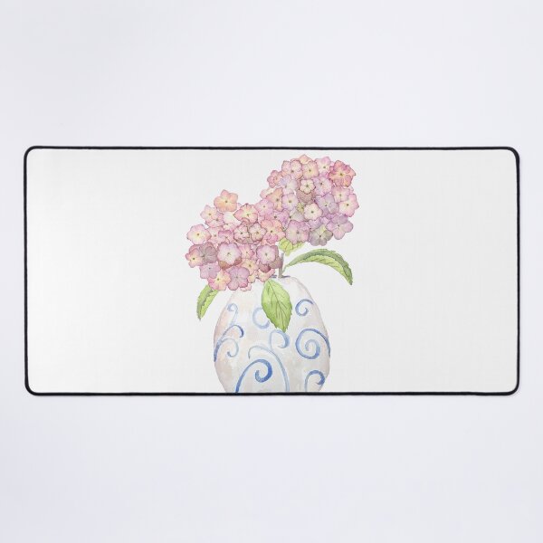 Item preview, pink hydrangeas in pot designed and sold by ColorandColor.