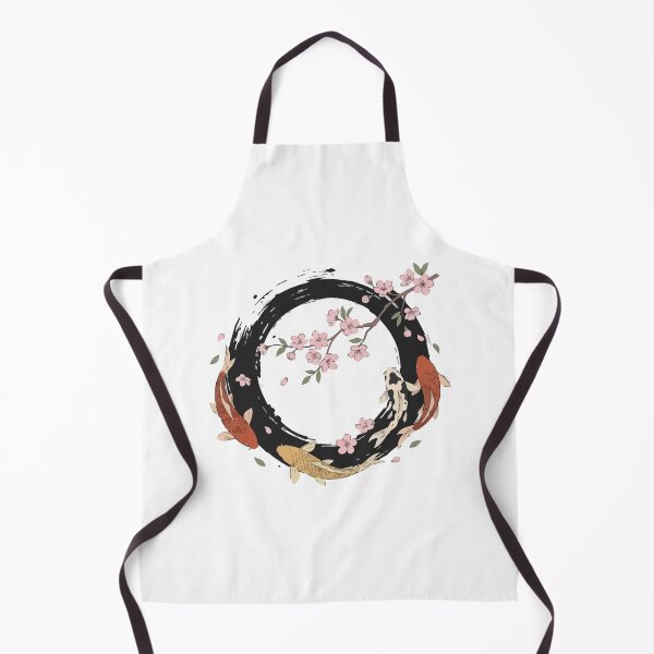 Item preview, Cherry Blossom Sakura Koi Fish Enso Circle designed and sold by ArcApparel2020.